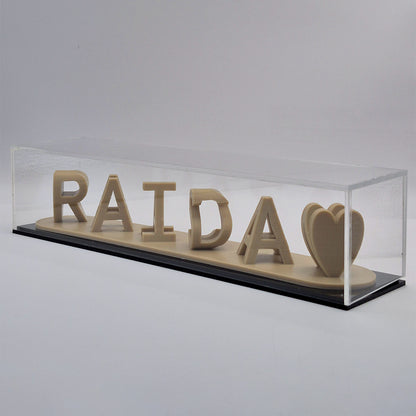 Customized Dual Names 3D Display Gift – Premium Acrylic Box