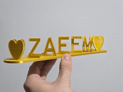Custom 3D Double-Sided Name — Perfect Gift for Couples & Special Occasions