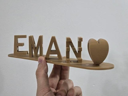 Custom 3D Double-Sided Name — Perfect Gift for Couples & Special Occasions