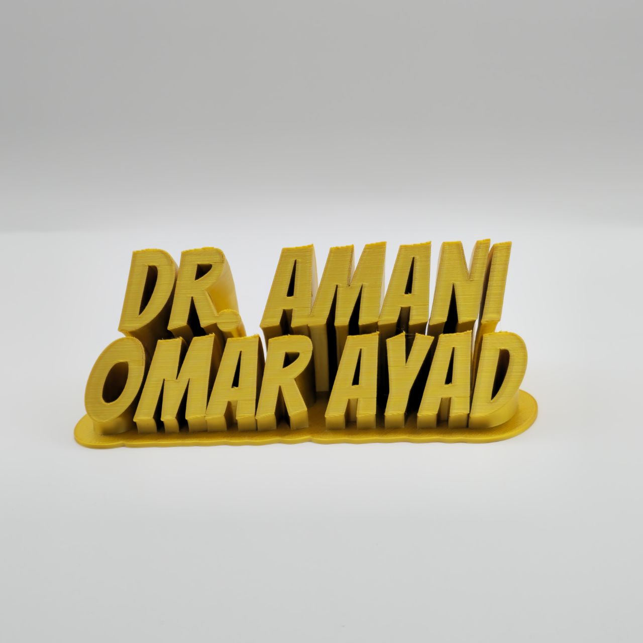 Personalized 3D Desk Nameplate: Executive Corporate Gift