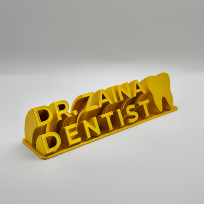 Personalized 3D Desk Nameplate: Executive Corporate Gift