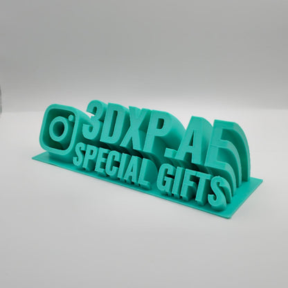 Personalized 3D Desk Nameplate: Executive Corporate Gift